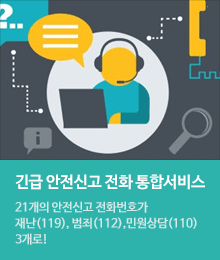 긴급 안전신고 전화 통합서비스 안내