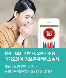 대기오염 예·경보 문자서비스 실시